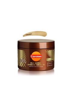 Carroten Carroten Gold Shimmer Intensive Tanning Gel SPF0  Spatula  Shimmering Pearls Accelerates the Tanning Process 