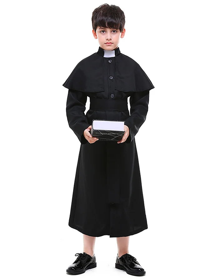 Little Surprise Box,  Junior Priest , Kids Halloween Costume Fancy Dress Up-7-9Y