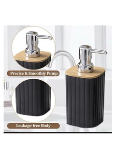 QSHOP QSHOP Bathroom Accessories Set - Soap Dispenser, Toothbrush Caddy, and Luxury Soap Dish - Modern and Elegant Design to Organize Your Bathroom with Style and Convenience  - Image 4