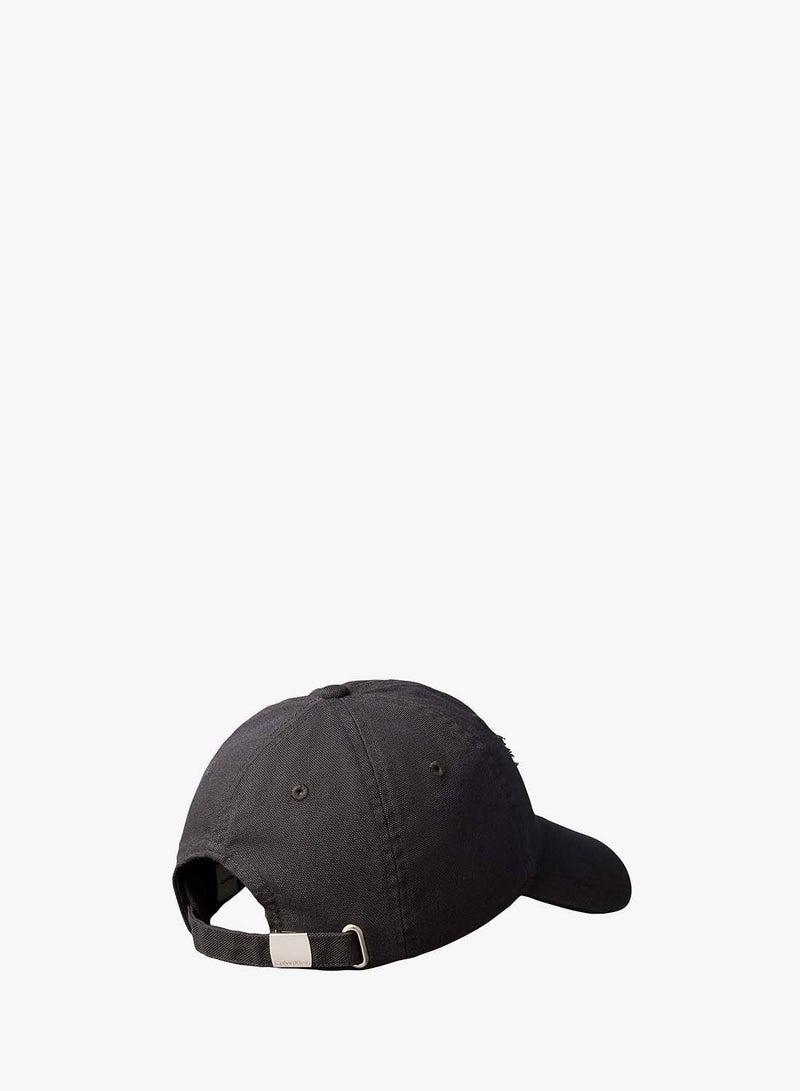 CALVIN KLEIN Washed Canvas Embroidered Logo Cap - Image 2