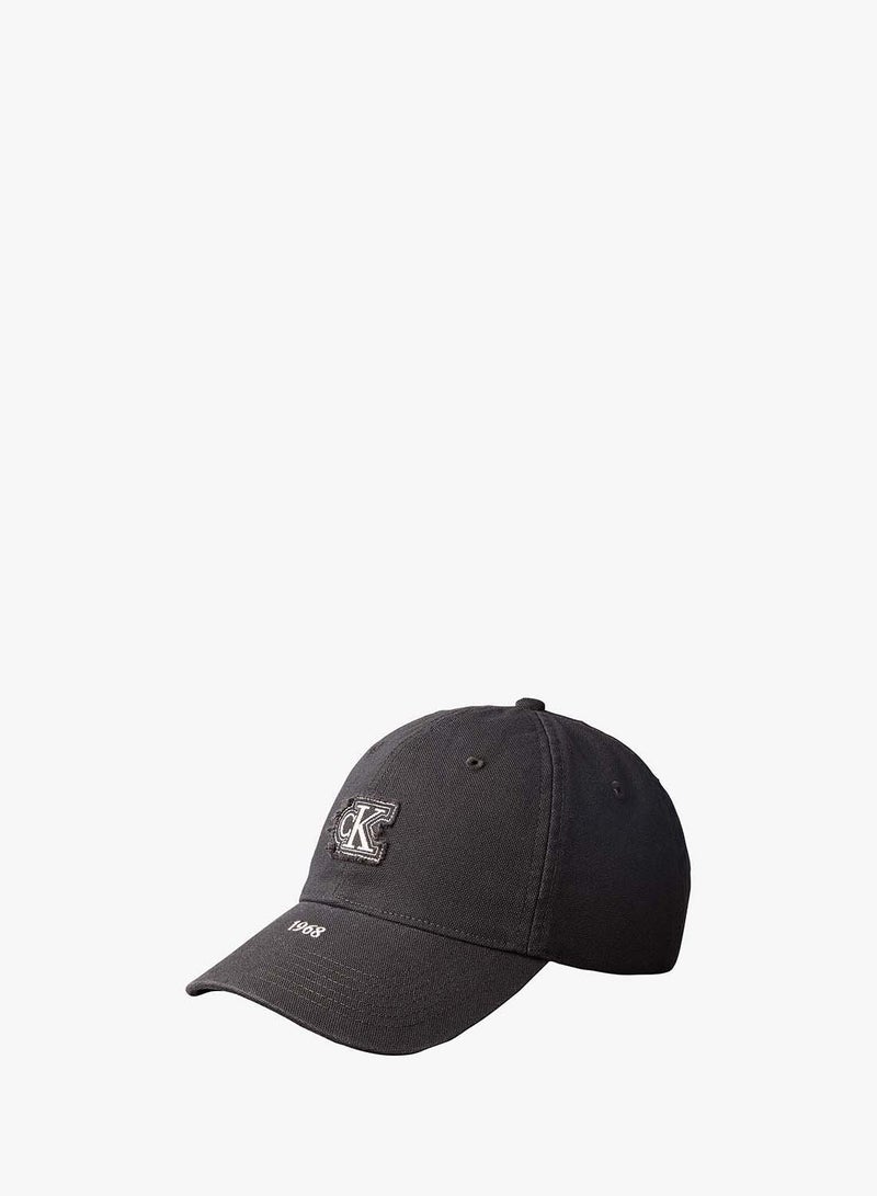 CALVIN KLEIN Washed Canvas Embroidered Logo Cap - Image 1