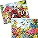 VOLUVOLU 2Pack 300 Pieces Puzzles for Kids Farm Dog Puzzles 300 Pieces Spring Flowers Birds Jigsaw Puzzle for Adults Large Piece Puzzle Puzzle Toys for Boys and Girls Family Activity Game Nights Gifts - Image 2
