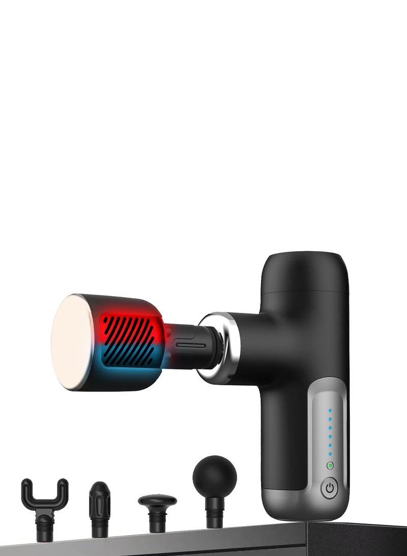 Faylor Handheld Hot & Cold Muscle Massage Gun, Deep Tissue Percussion Fascia Gun for Pain Relief, Lightweight Quiet Massager for Back, Shoulder, Legs, Suitable for Home, Gym, Office or Gift Giving - Image 1