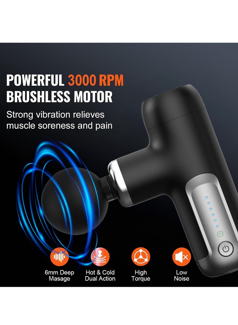 Faylor Handheld Hot & Cold Muscle Massage Gun, Deep Tissue Percussion Fascia Gun for Pain Relief, Lightweight Quiet Massager for Back, Shoulder, Legs, Suitable for Home, Gym, Office or Gift Giving - Image 2
