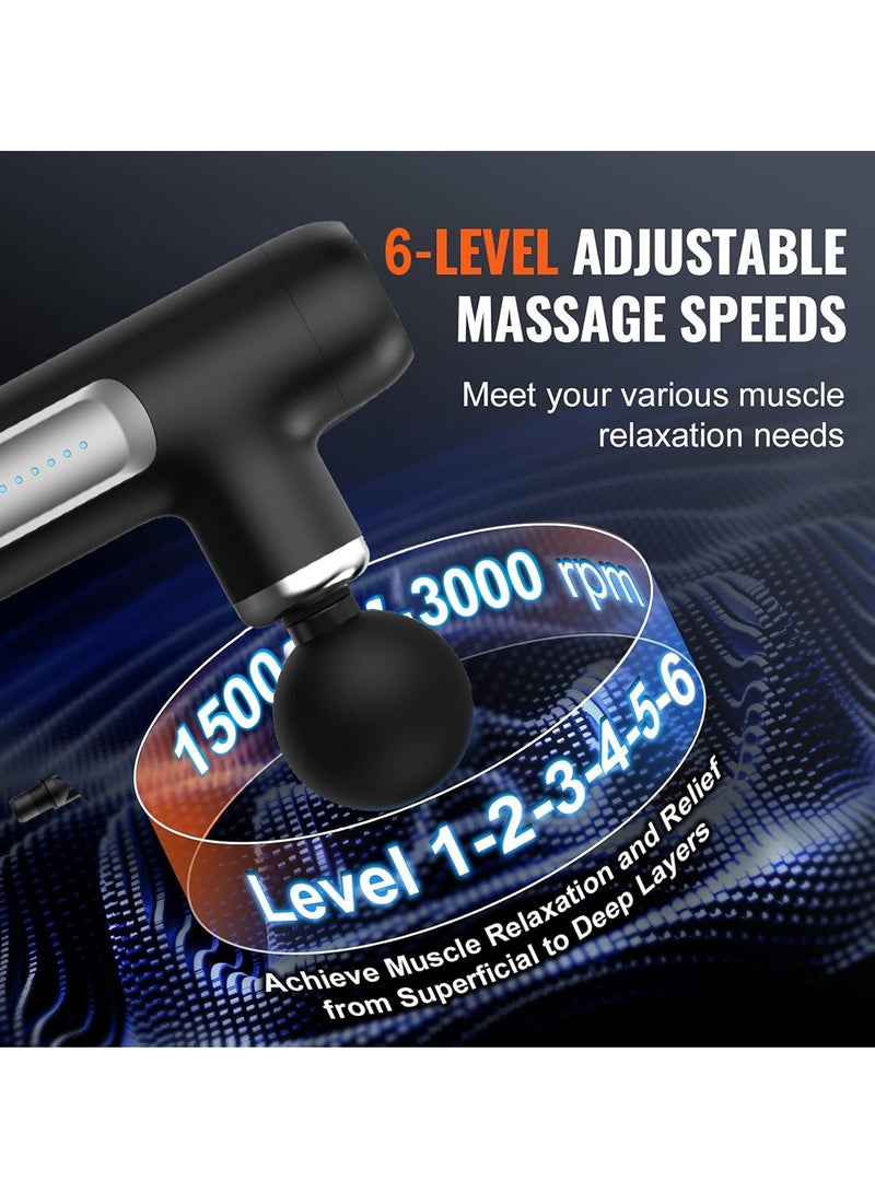 Faylor Handheld Hot & Cold Muscle Massage Gun, Deep Tissue Percussion Fascia Gun for Pain Relief, Lightweight Quiet Massager for Back, Shoulder, Legs, Suitable for Home, Gym, Office or Gift Giving - Image 3