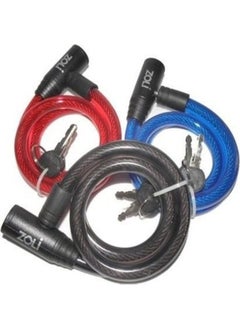 Tex Rope Red Bicycle Lock with Key 