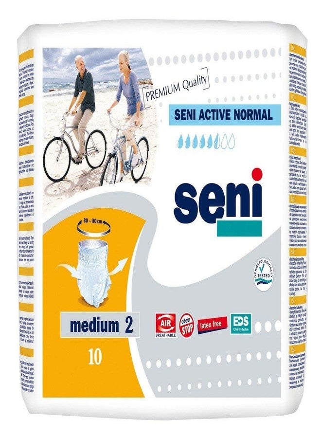 Seni Active Normal Adult Pull Ups - 10 Pieces Medium (pack of 2)