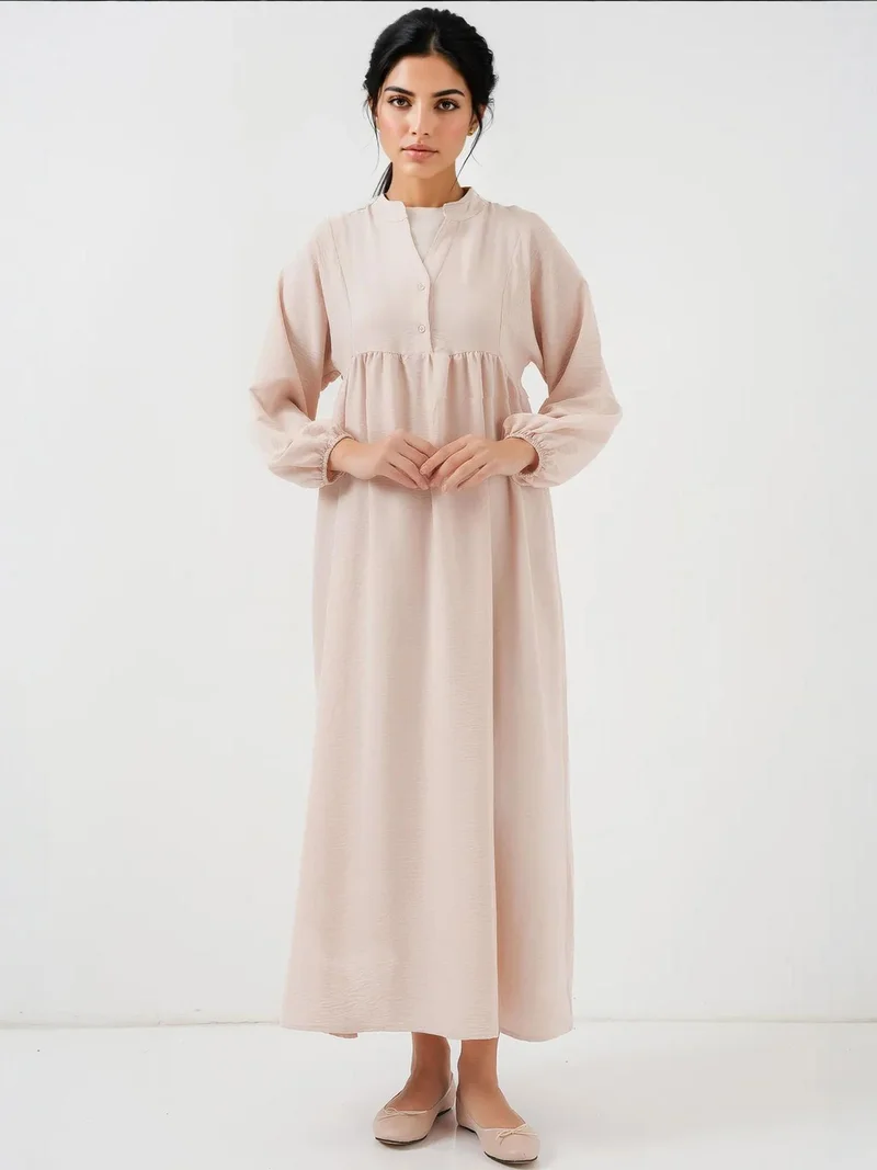 BIG DART BDART V-Neck Buttoned Maxi Dress