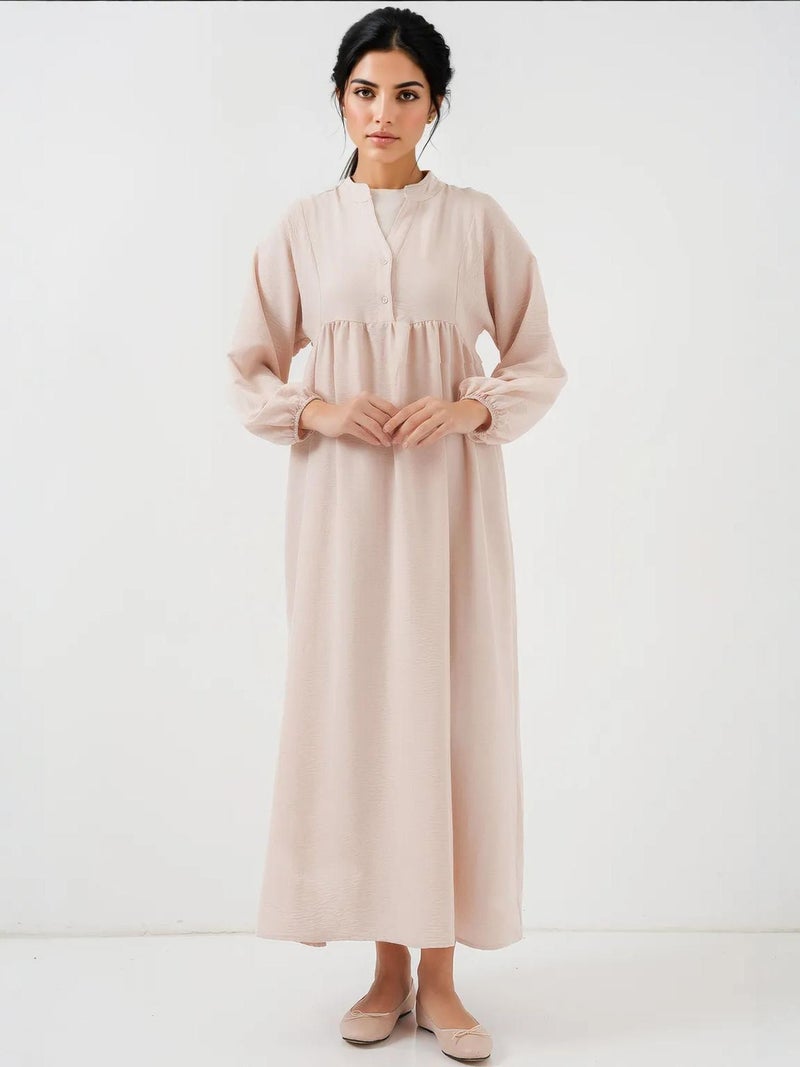 BIG DART BDART V-Neck Buttoned Maxi Dress - Image 1