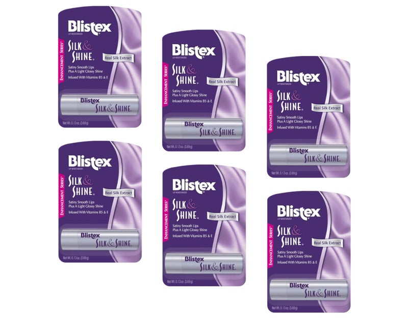 Blistex Silk & Shine Lip Moisturizer 0.13 oz Pack of 6 - Image 1
