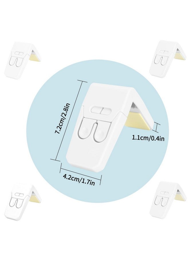 FYY أقفال خزائن للأطفال - عبوة 8 أقفال أمان للخزائن لحماية الأطفال أقفال أمان للخزائن لحماية الأطفال أقفال درج من نوع الزاوية مع لاصق قوي للخزائن والأدراج والأبواب - Image 5