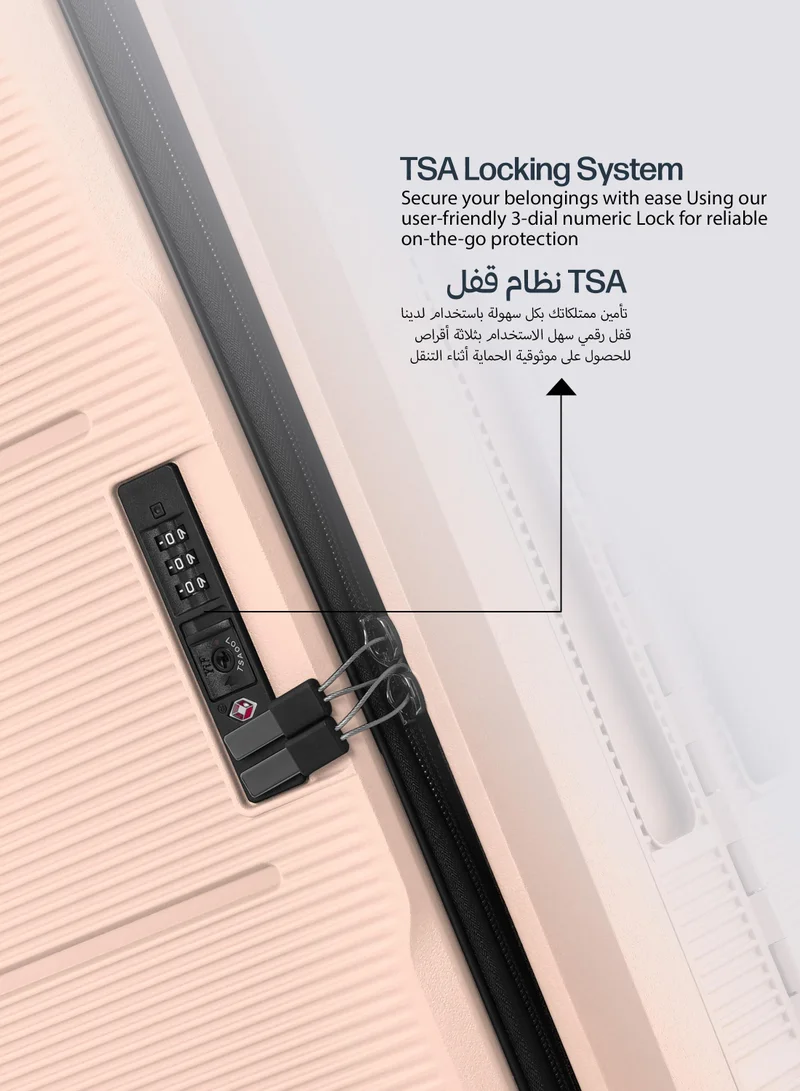 بارا جون حقيبة سفر جديدة قابلة للطي قطعة واحدة - وردي