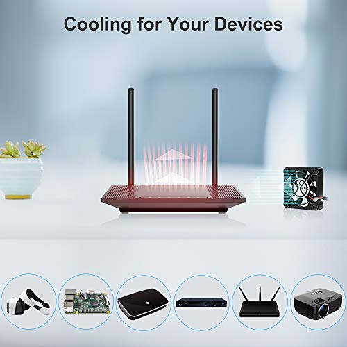 ELUTENG 40mm USB Fan with 3 Speed Control USB Ventilator 5V Max 5300RPM High Flow VR Cooling Fan Compatible for Receiver DVR Playstation Xbox Computer Cabinet Cooling - Image 4