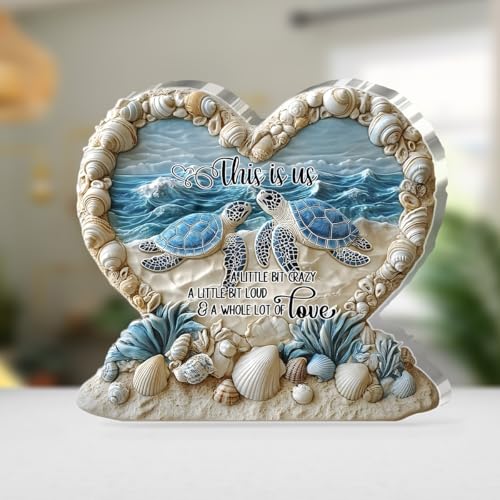 Jesuspirit - Custom-Shaped Acrylic Plaque – Gift for Husband, Wife, or Couple, Birthday, Christmas Gifts For Men, Women - To My Wife, Husband (Turtle You And Me) - Image 5