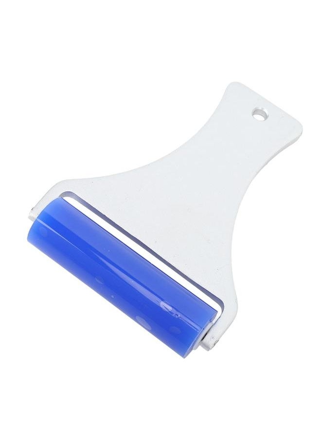 NIBEMINENT Silicone Manual Dust Roller Cleaner Tool with Static Electric Function Adsorb Small Impurities Aluminum Handle Blue Roller 7.5cm / 3.0in  - Image 5
