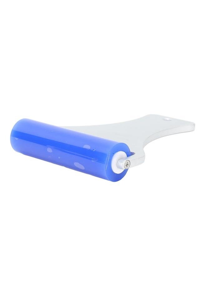 NIBEMINENT Silicone Manual Dust Roller Cleaner Tool with Static Electric Function Adsorb Small Impurities Aluminum Handle Blue Roller 7.5cm / 3.0in  - Image 3