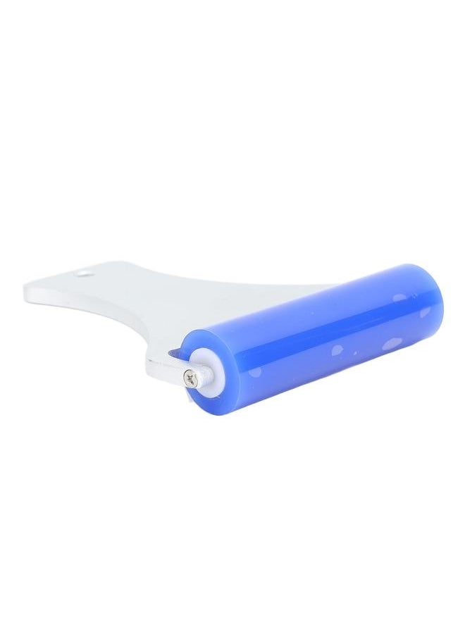NIBEMINENT Silicone Manual Dust Roller Cleaner Tool with Static Electric Function Adsorb Small Impurities Aluminum Handle Blue Roller 7.5cm / 3.0in  - Image 2