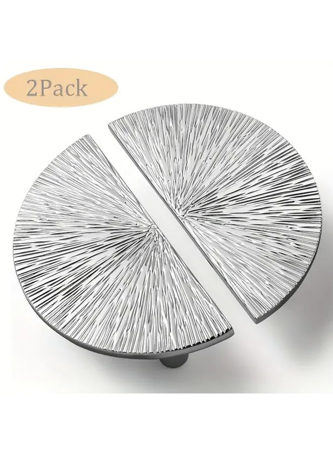 2.5 Inch 6 Pack Zinc Alloy Cabinet Handles Polished Chrome for Kitchen Drawer Wardrobe - Image 1