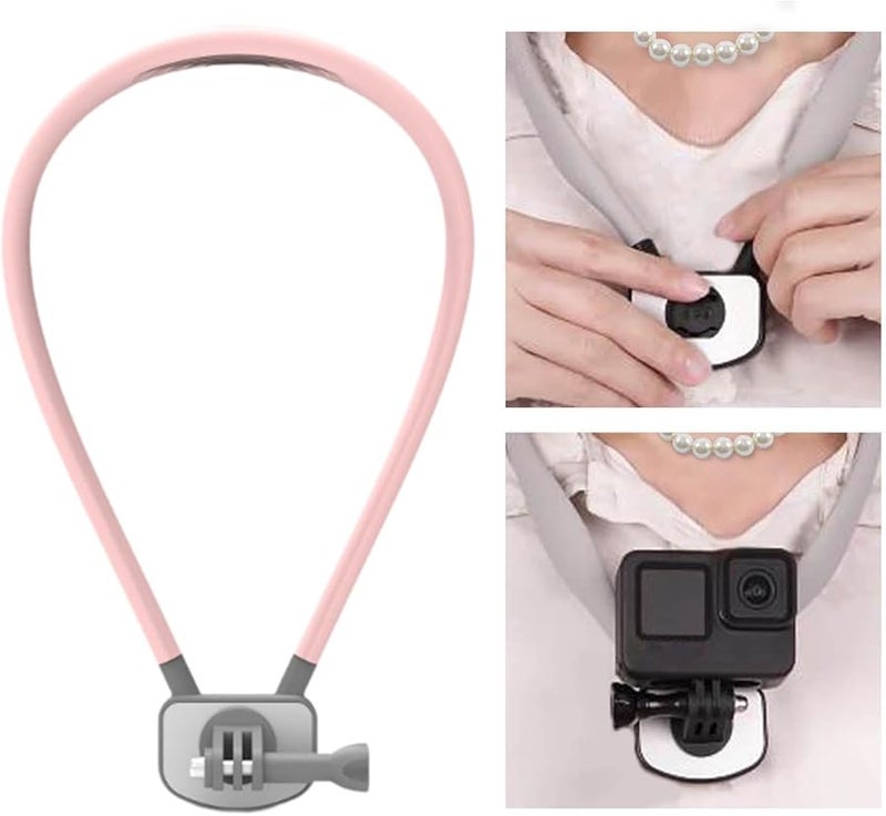 Universal Neck Strap Mount Adjustable Quick Release for POV Vlog Recording - Image 1