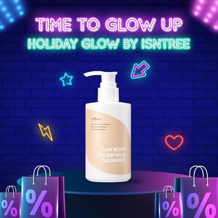 IsNtree Yam Root Vegan Milk Cleanser 220ml, 7.43 fl.oz | Korean Facial Cleanser for Sensitive Skin | Rich & Creamy Texture | Hydrating & Mild | Vegan & Cruelty-Free Skincare - Image 2