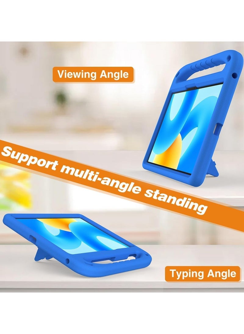 حافظة متوافقة مع هاتف Huawei MatePad Air 11.5 بوصة إصدار 2023، 【صديقة للأطفال】 غطاء واقٍ خفيف الوزن بمقبض EVA مقاوم للصدمات لهاتف Huawei MatePad Air 11.5 (أزرق) - Image 4
