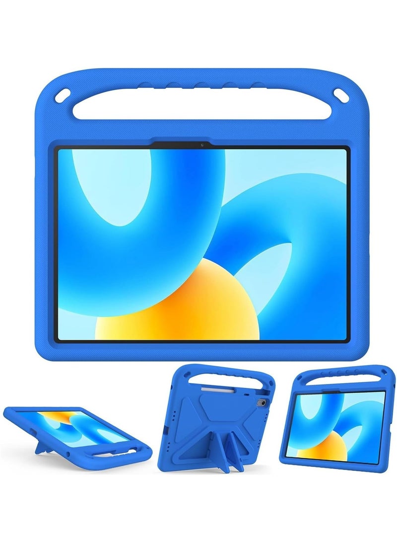 حافظة متوافقة مع هاتف Huawei MatePad Air 11.5 بوصة إصدار 2023، 【صديقة للأطفال】 غطاء واقٍ خفيف الوزن بمقبض EVA مقاوم للصدمات لهاتف Huawei MatePad Air 11.5 (أزرق) - Image 3