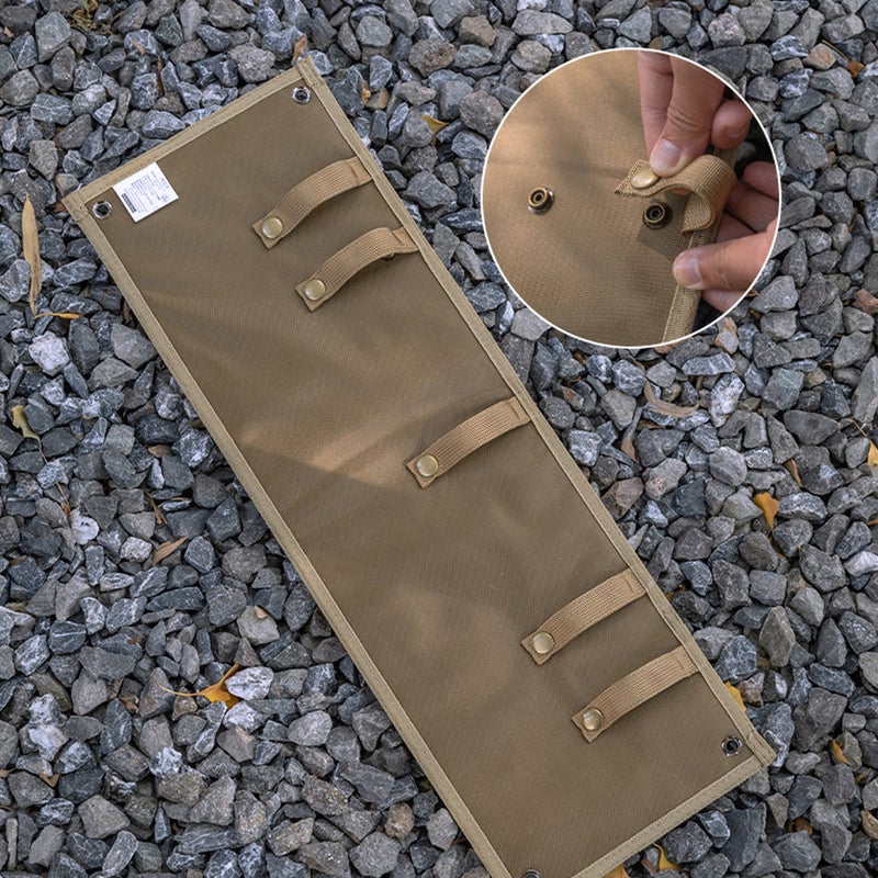 Outdoor Storage Organizer Camping Table Side Hangings Board Thickened& Wear Storage Rack with 60 Storage Positions for Camping Picnic Hiking Fishing - Image 2