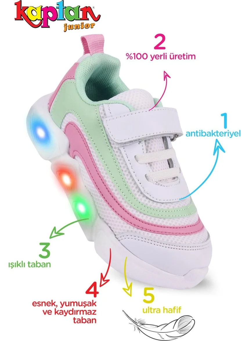 كابتن جونيور Girl's Sports Sneaker Walking Shoes Pccmk 500