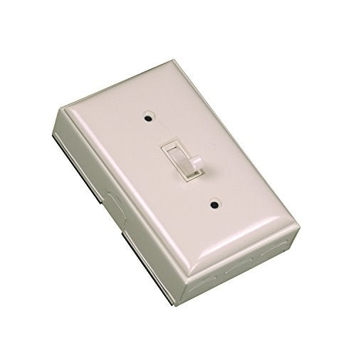 WIREMOLD Legrand Wiremold B2S Metal Raceway for Extending Power, 500 Series, Single Pole Switch Kit with Wall Plate, Ivory (1 Pack) - Image 1