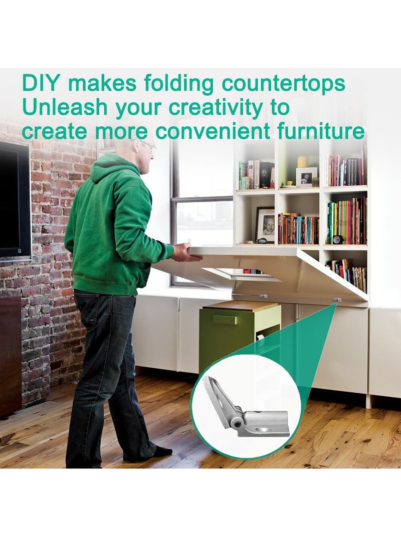 KASTWAVE - Adjustable 180 Degree Hinge,Locking Hinges 90 Degree Folding Table Hinge, 90 Degree Hinge Adjustable Door Hinges,Drop Leaf Table Hinge,Locking Hinges 180 Degree,Adjustable Locking Hinges,Folding Hinge - Image 1