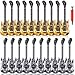 LaRandom 20 Pcs Inflatable Guitars 35 Inch Blow up Guitar with Inflator Gold and Silver Rock Instrument for Kids Birthday Rock and Roll Party Decorations Photo Booth Props - Image 2
