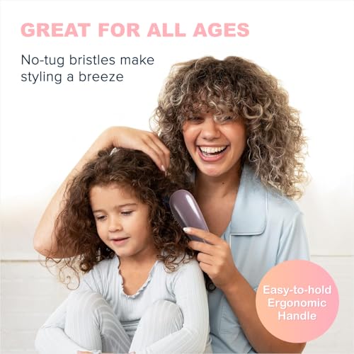 HOOPOES Mini Hair Brush for Men, Women & Kids - Detangling Hair Brush - Ultra-Soft IntelliFlex Bristles Brush for Natural, Curly, Straight, Wet or Dry Hair (Regular) - Image 5