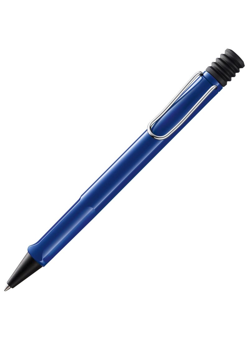LAMY قلم حبر جاف سفاري طرف متوسط حبر أسود برميل أزرق - Image 1