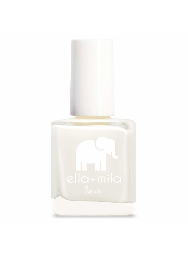 ella mila Professional, Quick Dry, Long-Lasting & Chip-Resistant White Nail Polishes (Pure Love - 0.45 fl oz) - Image 1