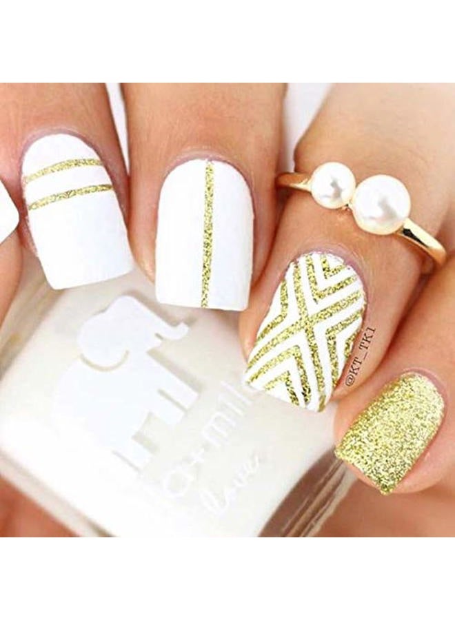 ella mila Professional, Quick Dry, Long-Lasting & Chip-Resistant White Nail Polishes (Pure Love - 0.45 fl oz) - Image 3