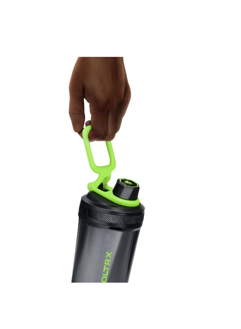 VOLTRX Shaker Bottle, Gallium USB C Rechargeable Electric Protein Mixer, Shaker Cups for Protein and Meal Replacement Shakes, BPA Free, Made with Tritan, 24oz