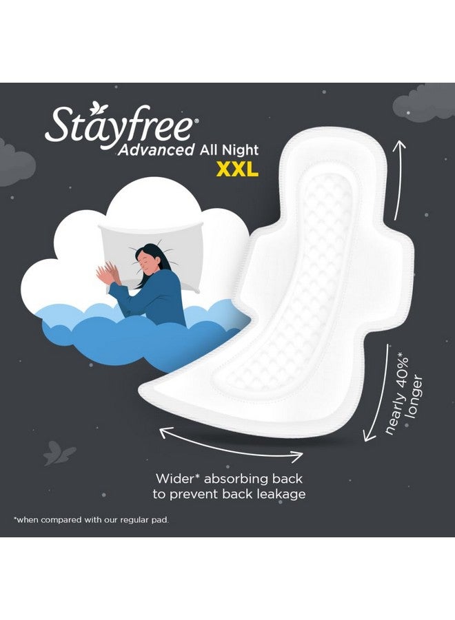 Stayfree Advanced Xxl|28 Pads|All Night Ultra Comfort Sanitary Pads For Women|Convert Heavy Flow Into Gel|Odour Control|Absorbs 2X More With Wider Back|Helps Prevent Rashes|Ultra Thin Pads|  - Image 3