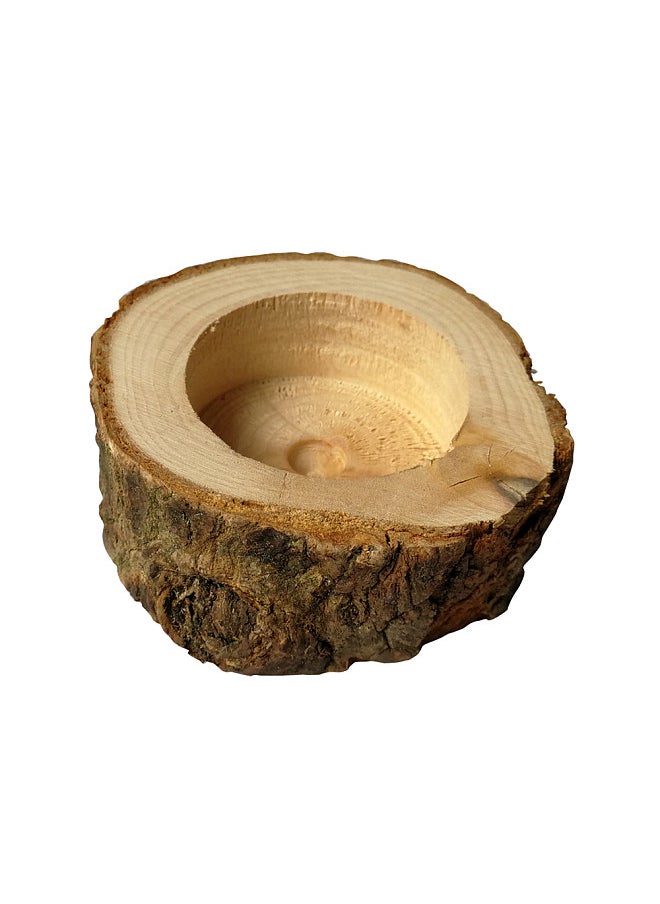 Generic - New Pillar Design Tealight Candlestick, Wooden Candle Holder, Mini Flower Pot, Home Garden Decoration - Image 1