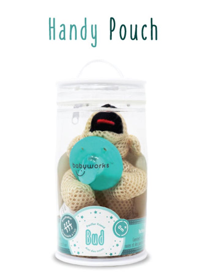 Babyworks Pacifier Friend With Pacifier - "Bud" Puppy  - Image 3