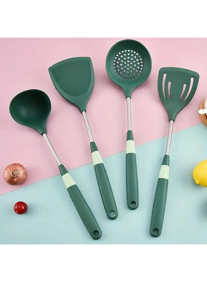 2pcs Premium Cooking Utensil Set with Spatula and Soup Ladle Flexible Heat Resistant Silicone - Image 3