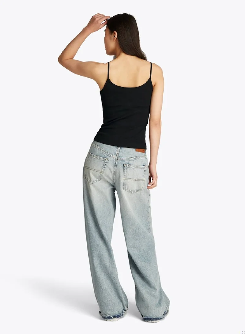 TOMMY JEANS Ribbed Slim Spaghetti Strap Top
