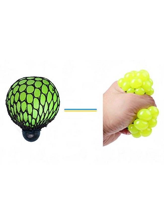 Fireboomoon كرة عنب مطاطية ناعمة لتخفيف التوتر، لعبة يد ومعصم، أداة مضحكة، لعبة تهوية، برتقالي/أزرق/أخضر، 3 قطع - Image 3