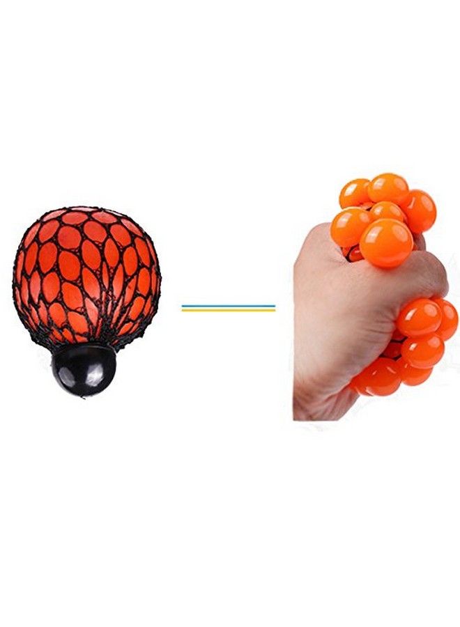 Fireboomoon كرة عنب مطاطية ناعمة لتخفيف التوتر، لعبة يد ومعصم، أداة مضحكة، لعبة تهوية، برتقالي/أزرق/أخضر، 3 قطع - Image 5