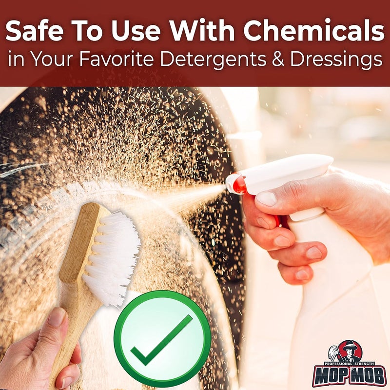 Mop Mob Pro-Grade Tire Scrubbing Brushes 2 Pack - Image 3