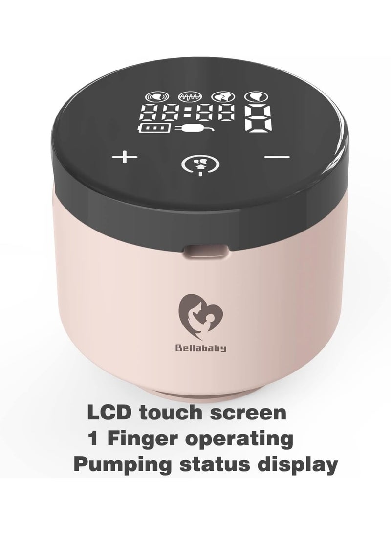 Bellababy Wearable Breast Pump Hands Free, Low Noise Touch Screen Electric Breast Pump Wireless Portable, 4 Modes 9 Levels of Suction, 6 oz 1 Pack.(24mm Flange, Come with 21mm/19mm/17mm Inserts) - Image 2