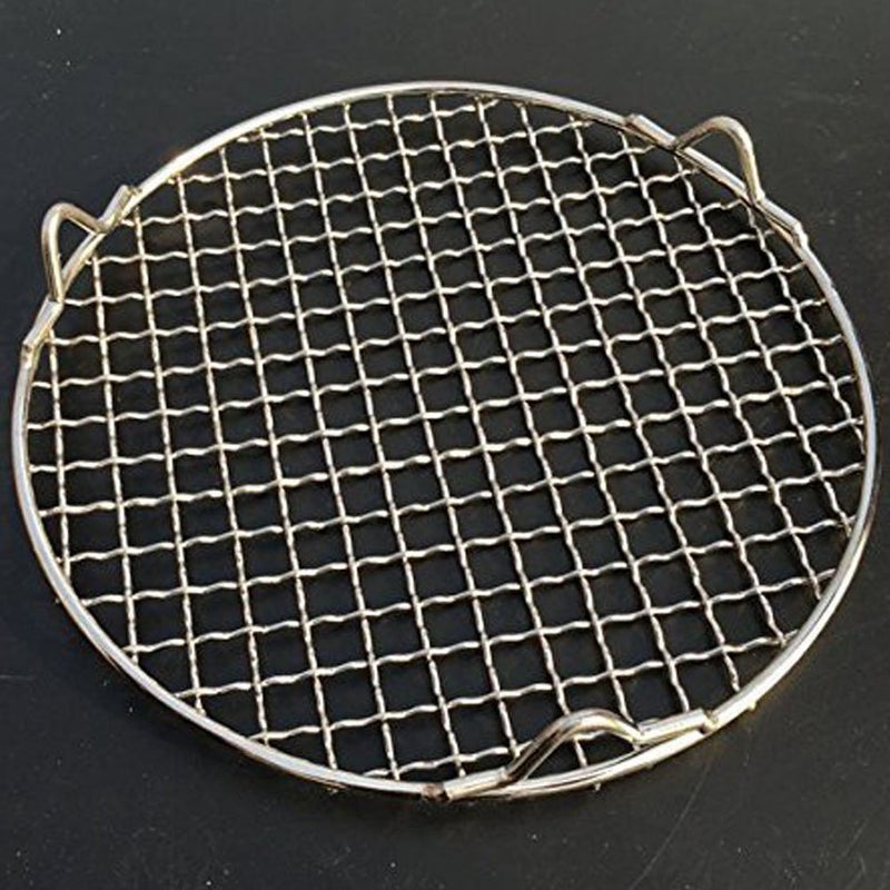 Fivebop Round Cooling Rack Stainless Steel Cross Wire Barbecue Grill Net Racks with 3 Legs for Cooking Baking Steaming (11 inches) - Image 3