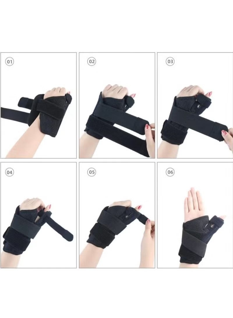 Thumb Splint with Wrist Support Brace-Thumb Brace for Carpal Tunnel or Tendonitis Pain Relief,Wrist Brace Fits Both Left and Right Hands - Image 5