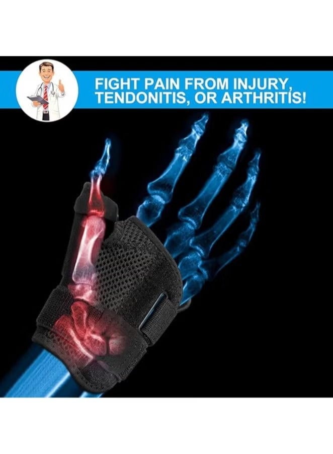 Thumb Splint with Wrist Support Brace-Thumb Brace for Carpal Tunnel or Tendonitis Pain Relief,Wrist Brace Fits Both Left and Right Hands - Image 3