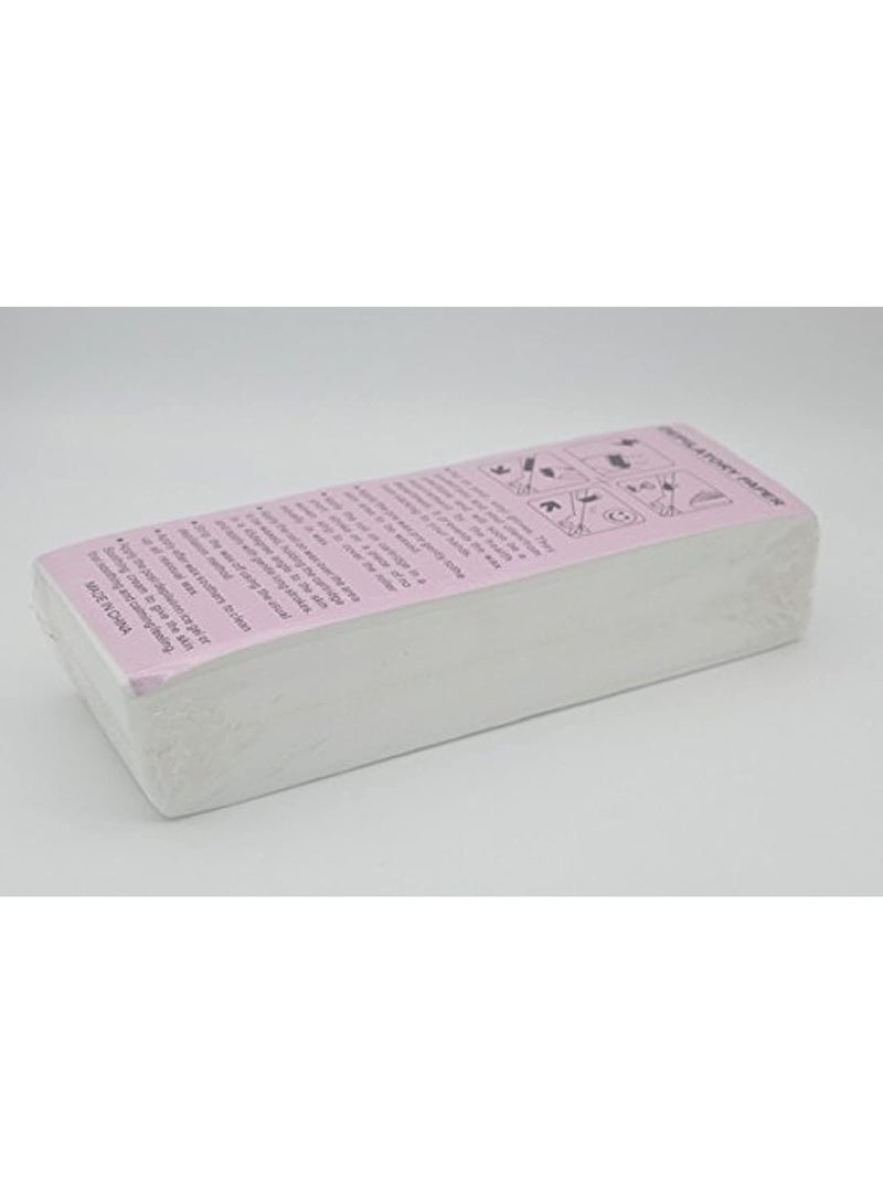 BLOOMING TIME Disposable wax strips 100pcs hair removal strips non-woven epilator for facial body hair removal - Image 1