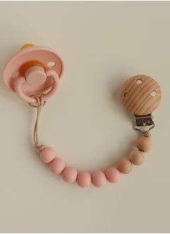 Pink, Pacifier With Pacifier Chain